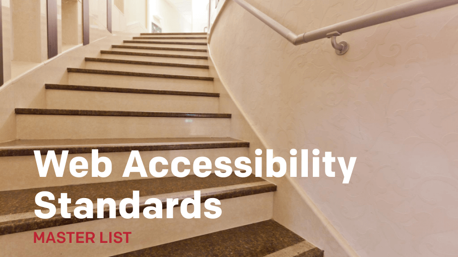 Web Accessibility Standards Master List