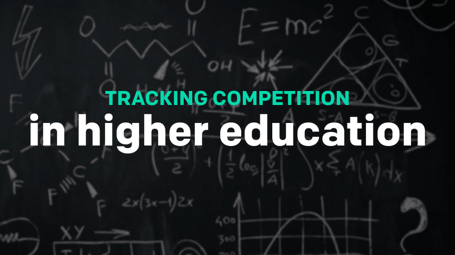 Tracking competition in higher education with screenshots